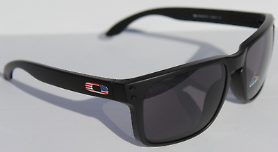 OAKLEY Holbrook Sunglasses Matte Black/Grey SI USA FLAG RARE NEW OO9102-E655