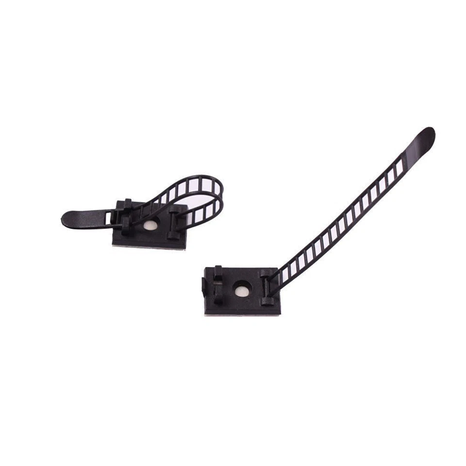 50 Pcs Plastic Car SUV 3M Self-Adhesive Adjustable Clip Fasten Fixed Cable Wire - Image 4 of 4