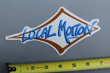 LOCAL MOTION Hawaii Surfboards Clear Brown Blue 80's LM1 Vintage Surfing STICKER