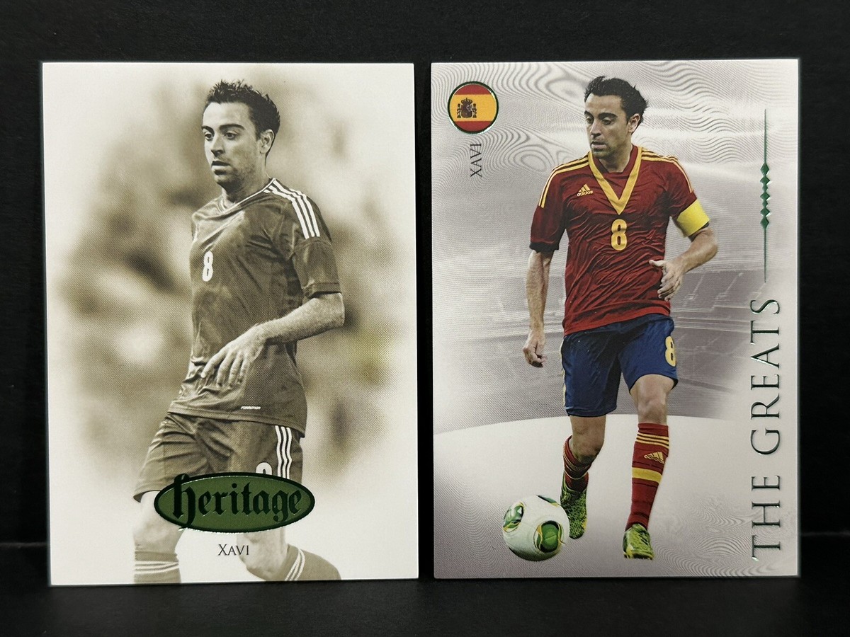 2023-24 Futera Unique Nostalgia Spain Xavi Heritage & The Greats