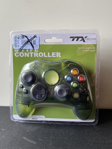 TTX Controller Green for Original Xbox 6ft Wired Controller New!
