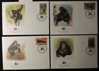 Sierra Leone 1983 Fdc Wwf chimpanzees animals apes mammals