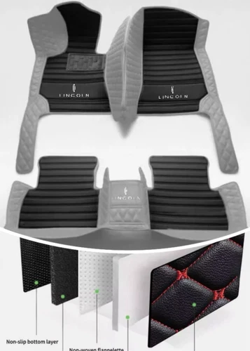 For Lincoln MKZ Car Floor Mats Custom Leather Luxury Liners Waterproof Carpets - Imagen 5 de 37