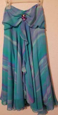 Costume Gallery Ladies Adult S Lycra Professional Aqua Blue Green dance #1065