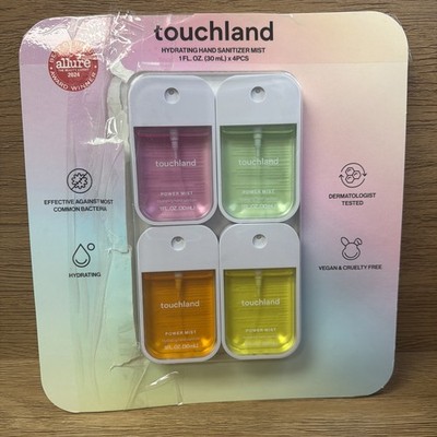 Touchland Power Mist Hydrating Hand Sanitizer, 1 fl oz, 4-pack 4 PCS Multi Pack