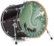 Vinyl Decal Skin for 20" Bass Kick Drum Head Foam