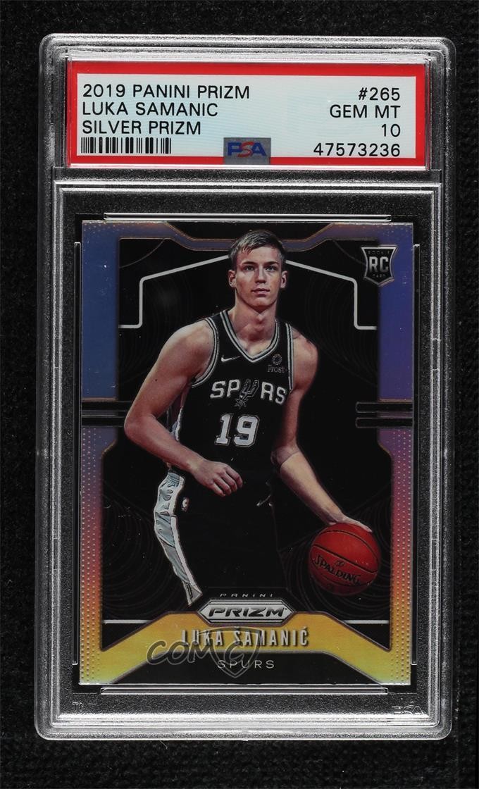 2019-20 Panini Prizm Silver Luka Samanic Šamanić #265 PSA 10 GEM MT Rookie RC