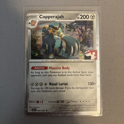 Play! Pokemon Prize Pack 6 Shrouded Fable Cosmo Holo 042/064 Copperajah