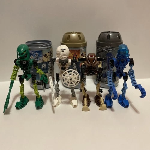 Vintage Lego Bionicle Toa Mata Lot of 4 Sets 8531 8533 8535 8536