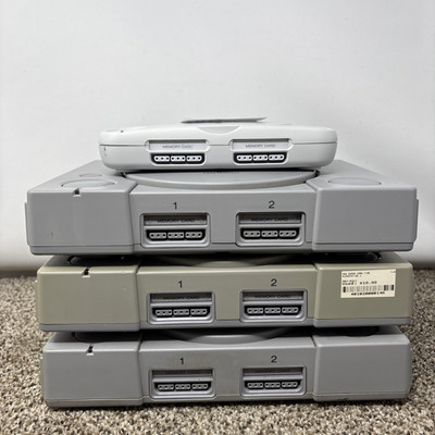 Sony PlayStation Ps1 Grey Lot of Console System Only For Parts