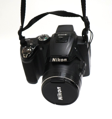 Nikon Coolpix P500 12.1MP Wide 36X Optical Zoom Digital Camera Black w/ Strap