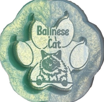 Balinesische Katzenpfote Silikonform für Wachsschmelzen, Resin, Gussteile & mehr