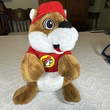 Official Buc-ee's 10  Plush Beaver Mascot Red Shirt Cap Texas Clean BUCEES