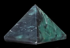 65MM Green Vivianite Crystal Pyramid Healing Chakra Metaphysical Gemstone Gift