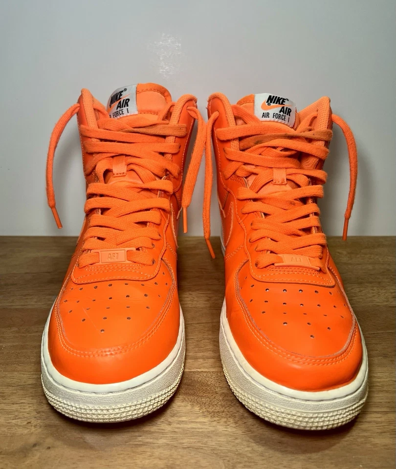 Size 7Y/Mens size 7/Womens 6‼️AF1’s-Nike Air Force 1 High 🔥Pack Orange shoes - Image 3 of 4