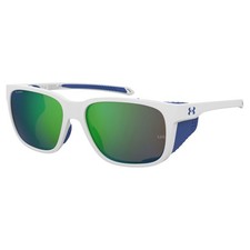 Under Armour Glacial Polarized Sunglasses- White Blue/Green Multilayer