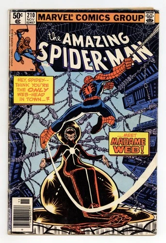 Amazing Spider-Man #210N GD/VG 3.0 1980 1st app. Madame Web