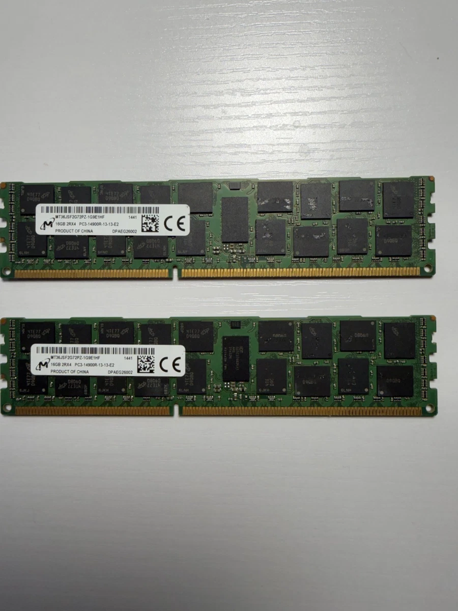 Apacer 16GB ECC REG PC3-14900 2枚セット計32GB PC3-14900 (DDR3-1866) Bus Speed Server RAM 32 GB Capacity per