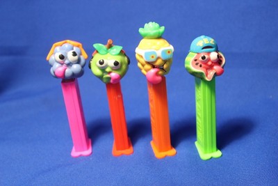 Sourz Apple, Watermelon, Pineapple, Blue Raspberry Pez Dispenser Set Lot of 4