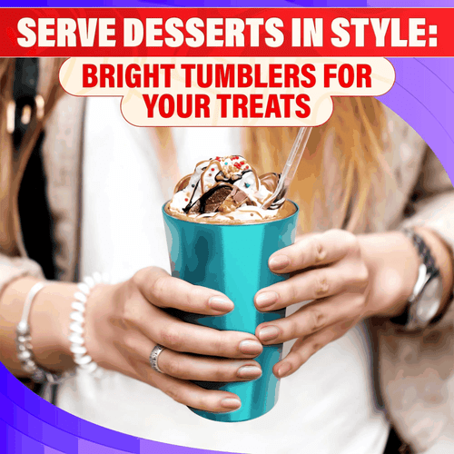 6 Stück Aluminium Becher 15 Unzen leichte robuste und wiederverwendbare Metallbecher - Bild 7 von 9