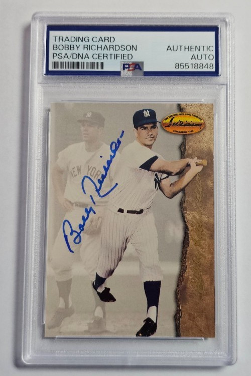 1994 Ted Williams #63 Bobby Richardson Card Signed PSA/DNA 1960 WS MVP Auto