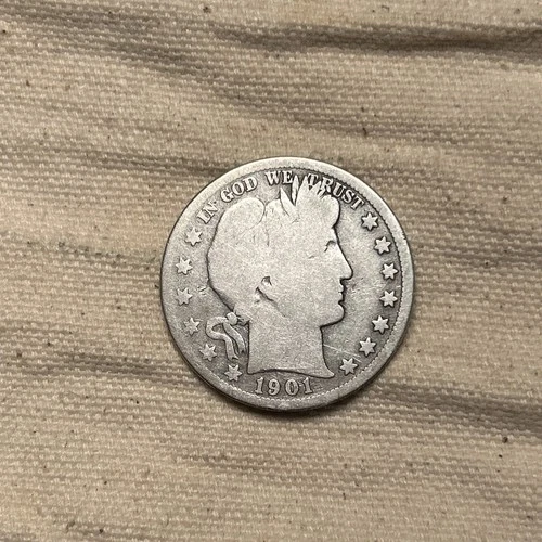 1901 S Barber Half Dollar - 90% Silver 50C ZM