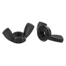 25pcs M3 Wing Nuts Nylon Butterfly Nut Hand Twist Tighten Fasteners Black