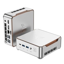 Mini PC 16GB RAM 512GB SSD AMD Ryzen 4300U 4K Triple Display WiFi BT Silver