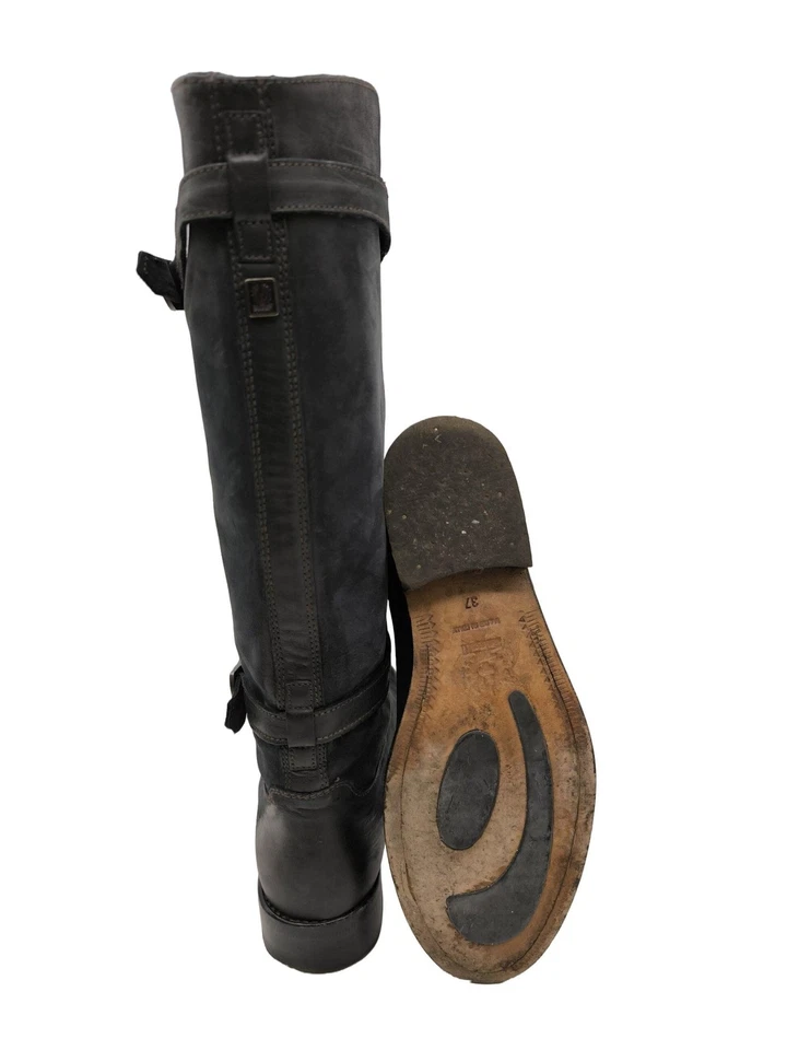 BELSTAFF Bottes à l’écuyère Dames Botte haute T EU 37 noir style décontracté - Photo 2/4