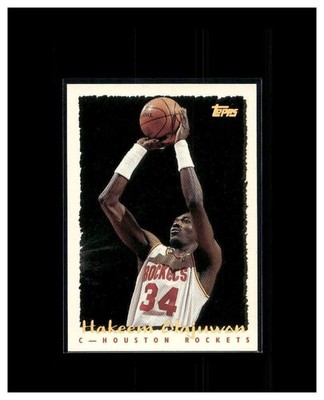 1994-95 Topps - Hakeem Olajuwon #295 Spectralight Houston Rockets HOF