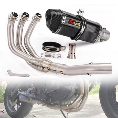 Full System Exhaust Tips Header Link Pipe For Yamaha MT-09 2014-2020 FZ09 XSR900