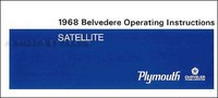 1968 Plymouth Fahrermanual Reproduktion FüR Road Runner Satellite Belvedere GTX