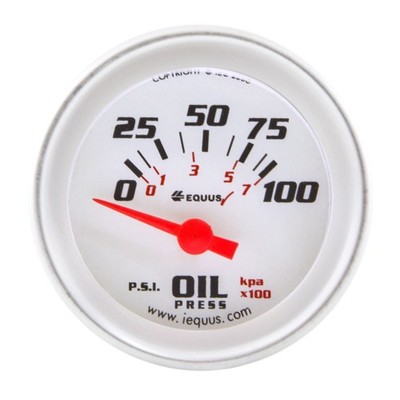 Equus 8264 2'' Electric Oil Pressure Gauge with Multi Color Back Light