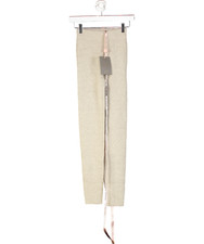 House of CB Beige Sydney Ribbed Knit Leggings UK XS