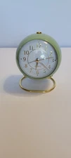 Retro Vintage Alarm Clock Desktop Small Clock with Night Light Round Alarm Clock