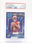 JAYDEN DANIELS 2024 DONRUSS FOOTBALL RATED ROOKIE RETRO GEM C RC PSA 10 Q0004
