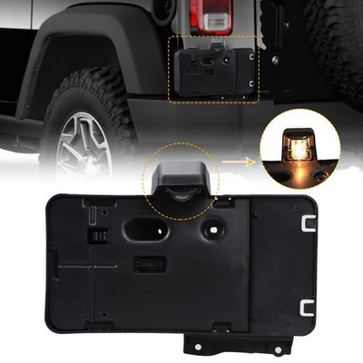 Jeep Wrangler JK License Plate Holder Frame with Light 2007-2017