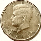 1989-D 50C Kennedy Half Dollar 6b