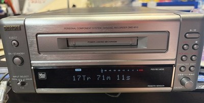 Denon DMD-M10 Silver Minidisc Deck MD Recorder Audio Component Stereo Player