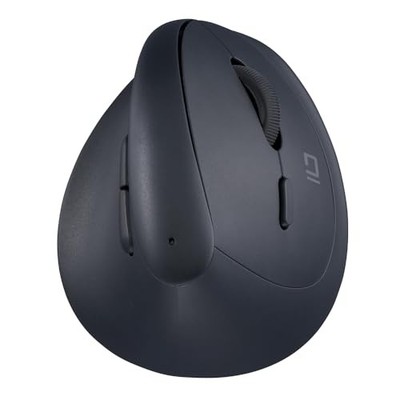 Digio2 Mini Ergonomische Kabellose Maus Leise 5 Tasten Blau LED Schwarz
