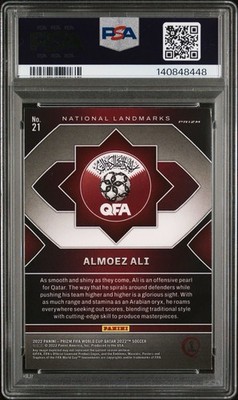 2022 Panini Prizm World Cup Qatar - National Landmarks Almoez Ali