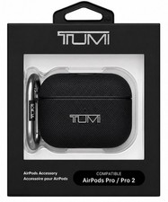 New TUMI AirPods Pro / Pro 2 Protective Case Wireless Charger Compatible Black