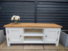 TV Stand | TV Unit | Entertainment centre | modern 120cm painted off White