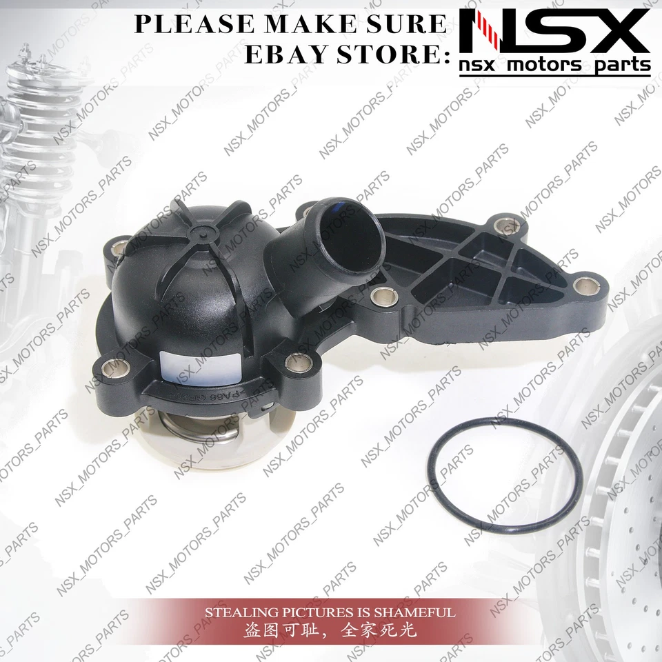 Engine Coolant Thermostat & Housing For Audi A4 A6 A8 Quattro 3.2 V6 06E121111G Foto 4 de 4