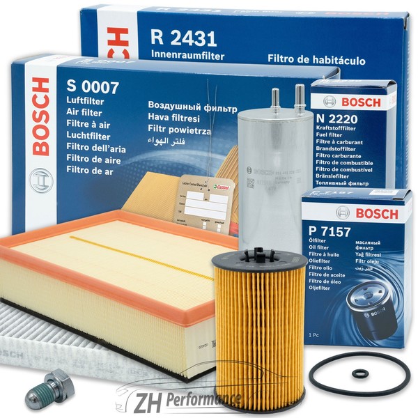 Bosch Inspektionspaket Filter Satz Set VW Bus Multivan Transporter T5 T6 2.0 TDI-image
