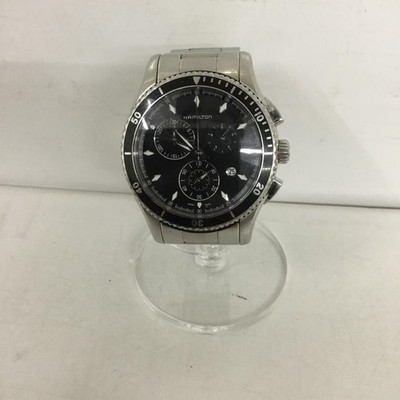 Hamilton Jazzmaster Watch Quartz 40mm Men's Black Dial Round H375120 Used Japan
