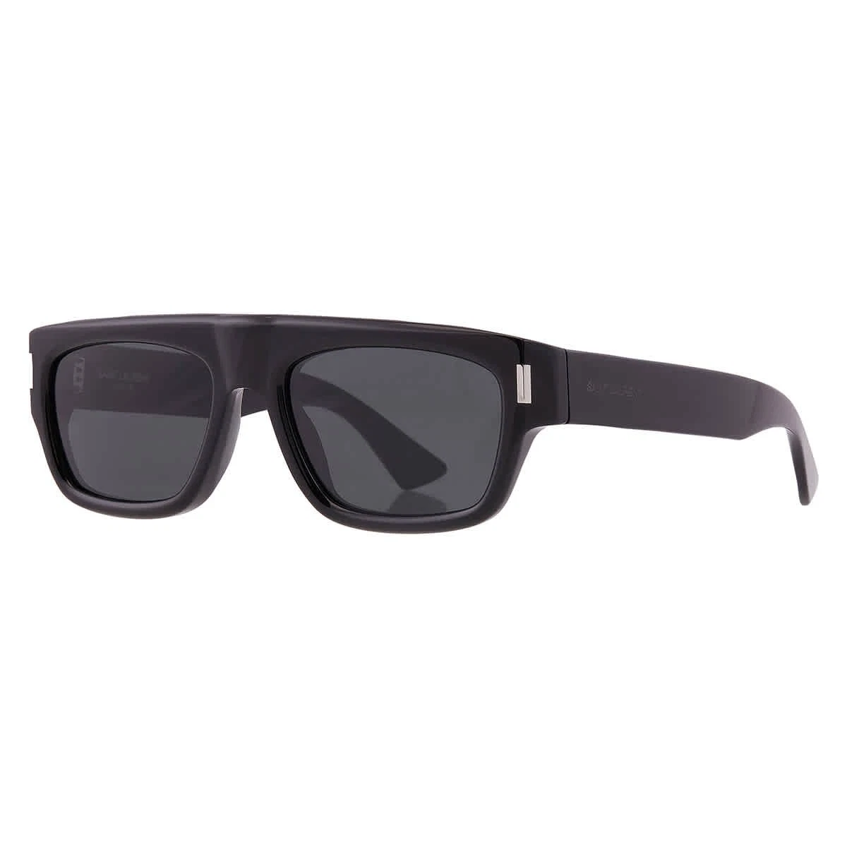 Saint Laurent SL 332 001 Men\'s Square Black Plastic Sunglasses Gray Tinted Lens Saint Laurent Men main image 2