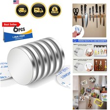6 Pack Magnets with Adhesive Backing for Fridge, Super Strong Magnets Heavy D...