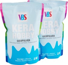 VBS Gießpulver KeraHobby Weiß 1-10kg Modelliermasse Gießmasse Modellieren