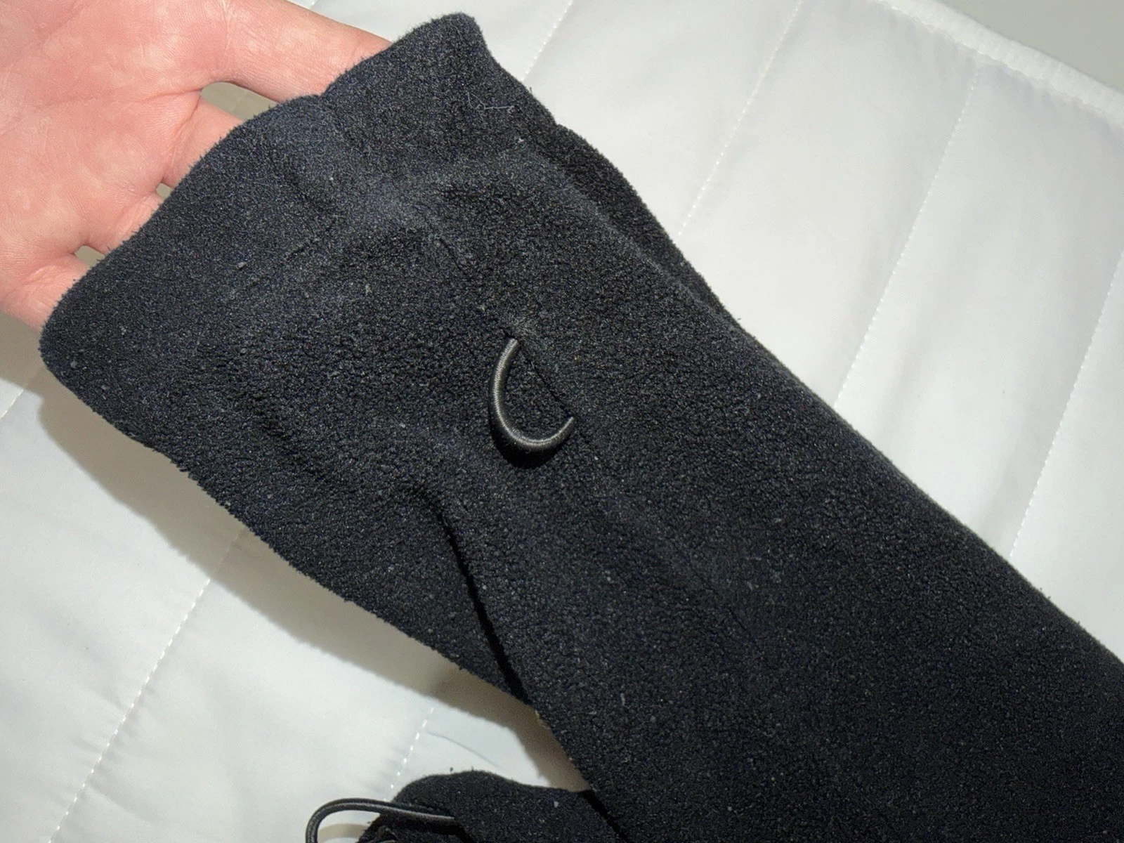 Vintage Mercedes Benz Black 90s Mens Zip Fleece Jacket Racing Size L-XL image 5